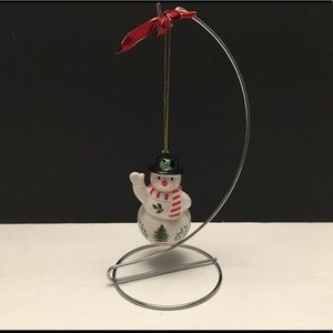 Spode snowman Christmas tree ornament